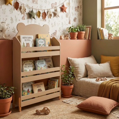 Mueble biblioteca infantil Doucer Osito beige