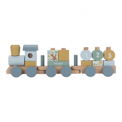 Tren de madera apilable Forest friends
