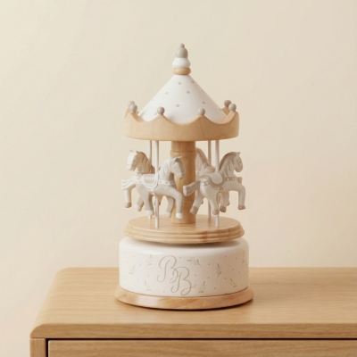 Carrusel musical natural taupe