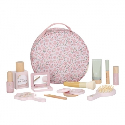 Estuche de maquillaje floral