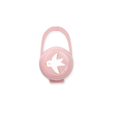 Cajita para 2 chupetes Fly free nude pink