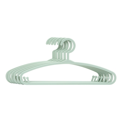 Pack de 6 perchas infantiles verde