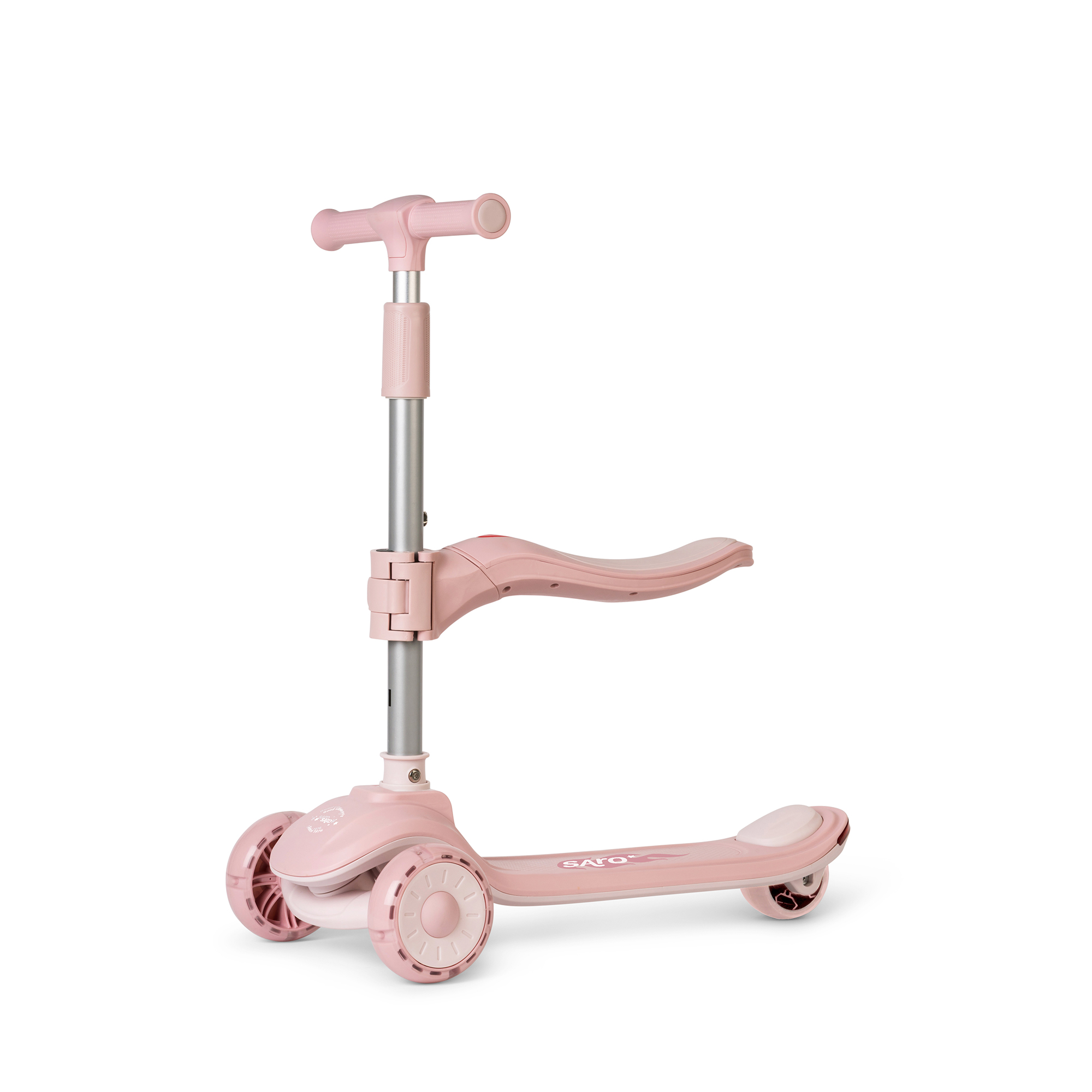 89101_A1 Patinete evolutivo musical 2 en 1 Dusty pink - Imagen 1