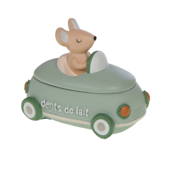 Diseño sin título (1) Cajita para dientes de leche Coche Verde - Imagen 1