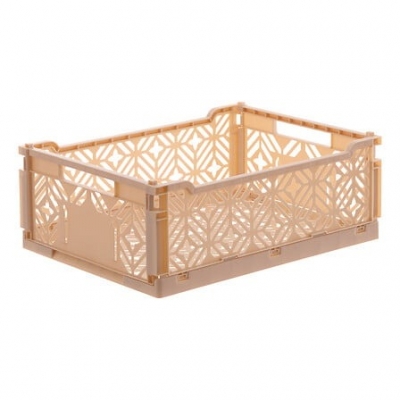 Caja plegable pequeña 30cm beige