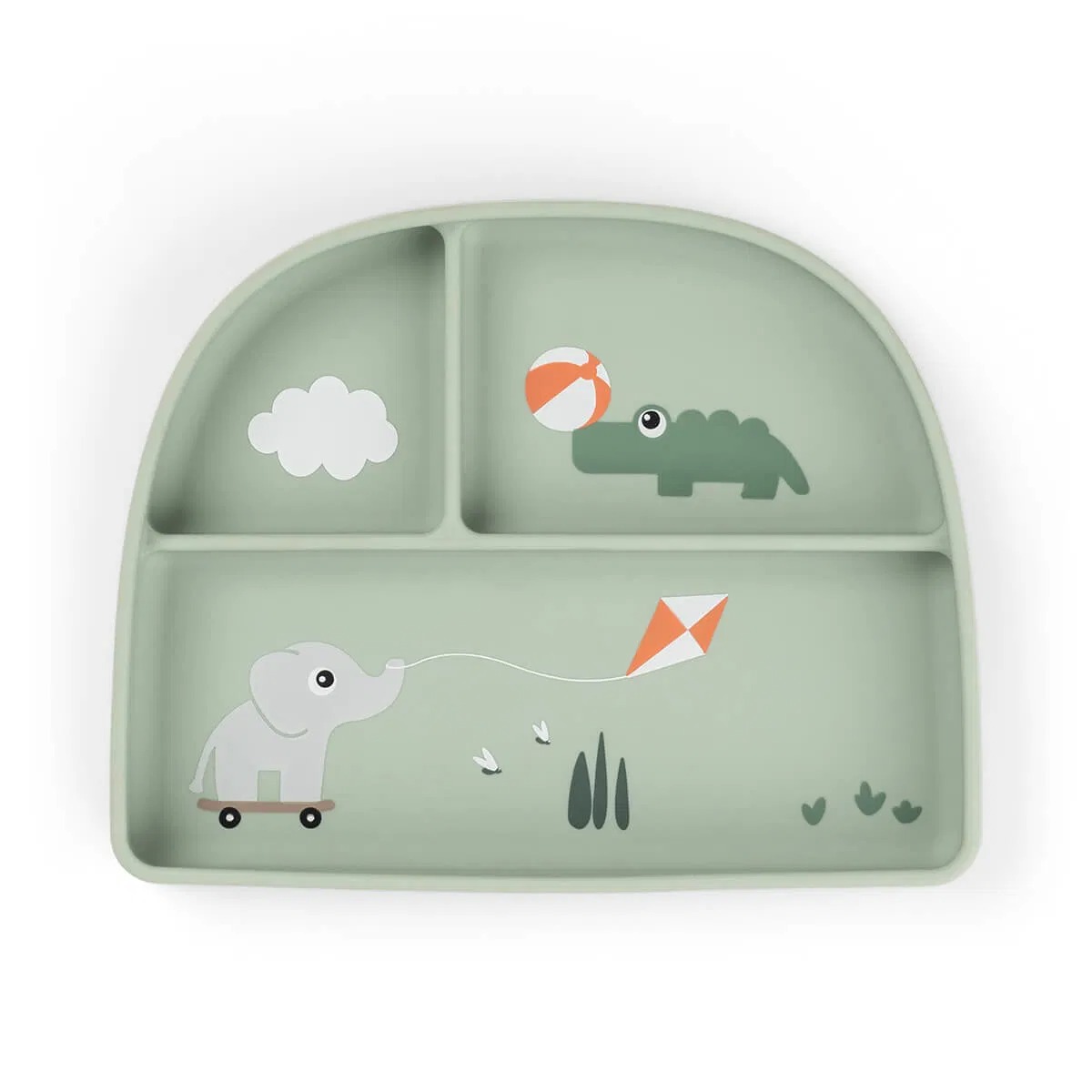 imgi_43_1769623 Plato con tres compartimentos Playground green - Imagen 1