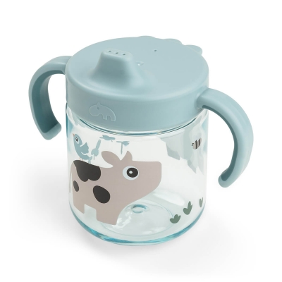 Taza con asas Tiny Farm azul