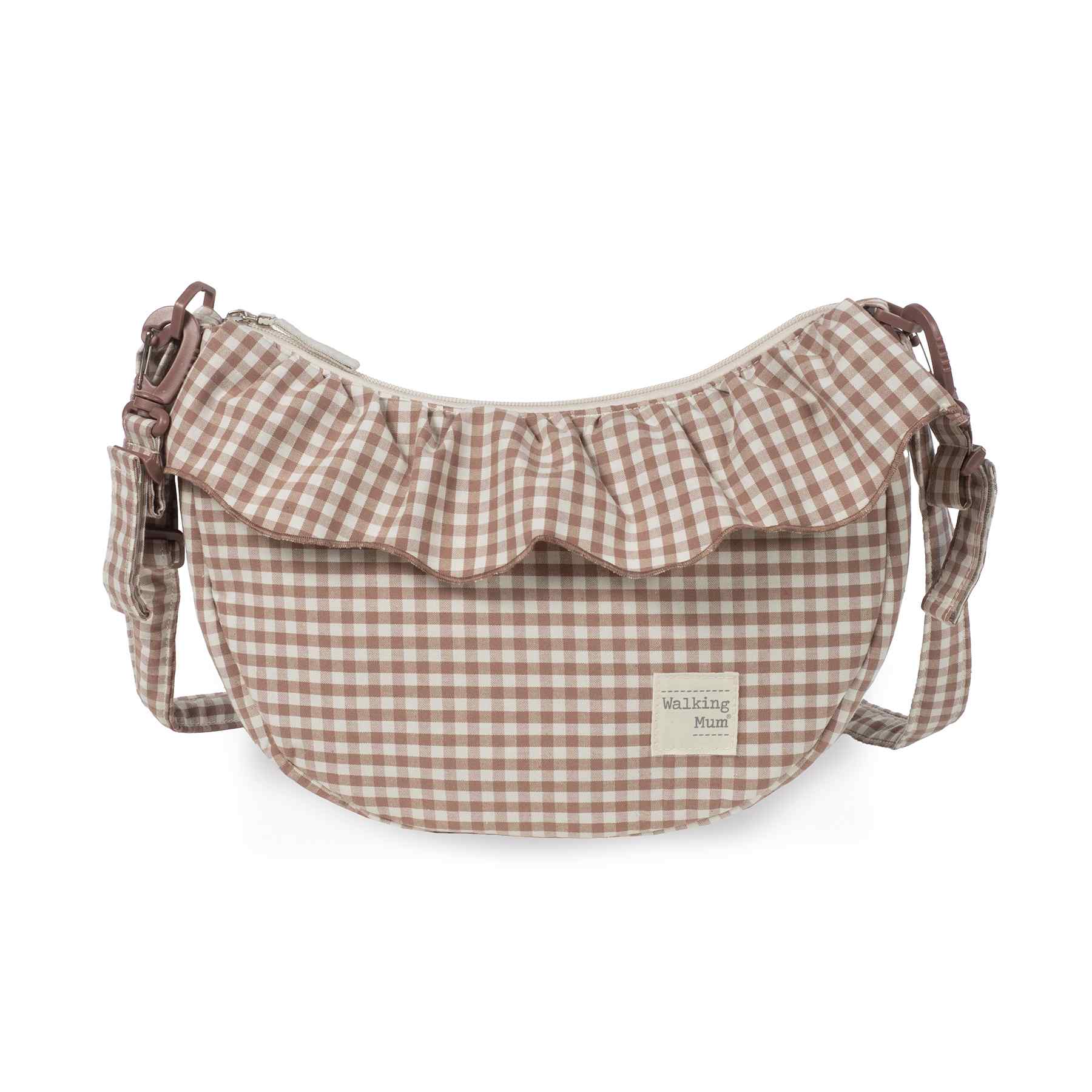 1120800672_a Bolso Crossbody góndola Praliné vichy moka - Imagen 1