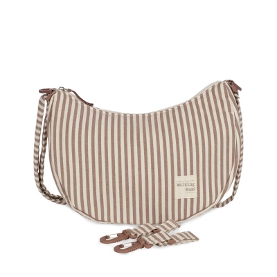 Bolso Crossbody góndola Praliné Rayas moka