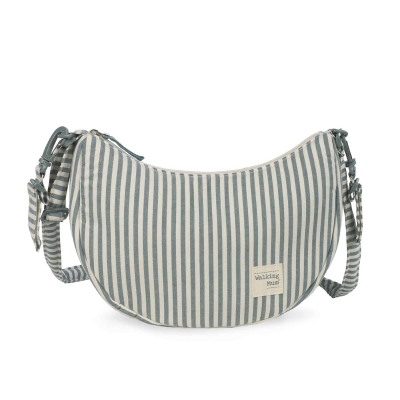 Bolso Crossbody góndola Praliné Rayas matcha