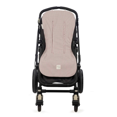 Colchoneta para silla universal Praliné Vichy moka