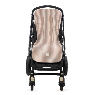 Colchoneta para silla universal Praliné Rayas moka