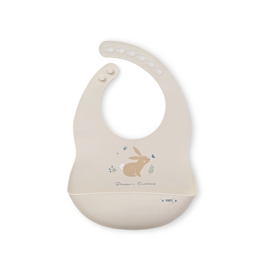 Babero de silicona Cotton bunnies