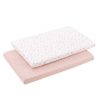Pack de 2 bajeras para minicuna Doco Calma rosa
