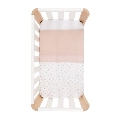 Funda nórdica para minicuna Doco Calma rosa