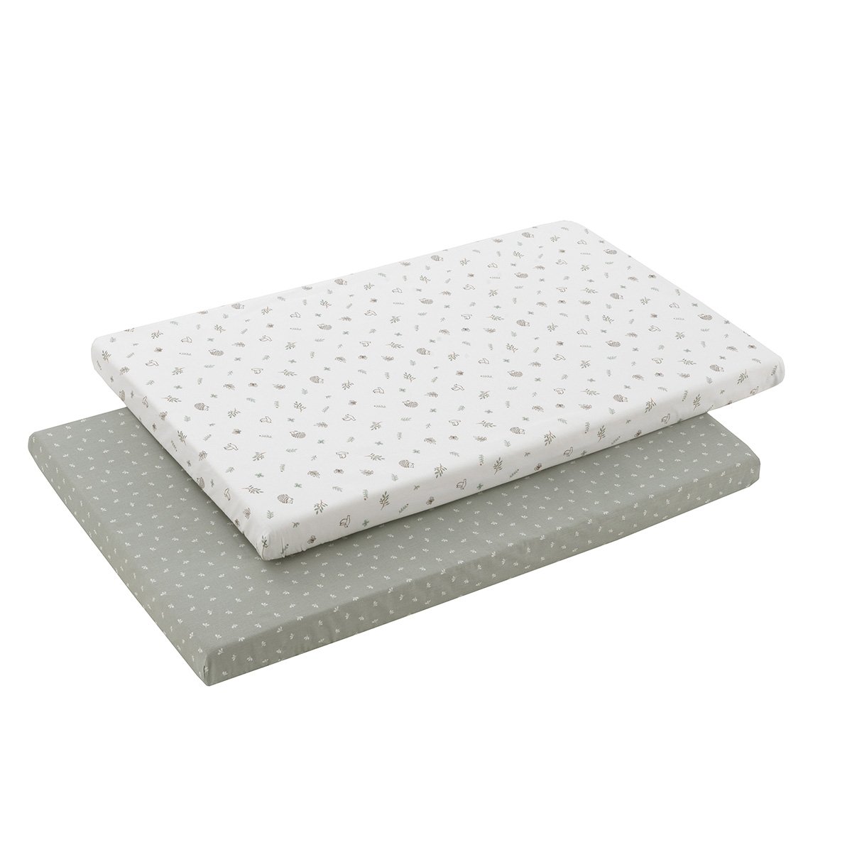 56391 Pack de 2 bajeras para minicuna Doco Calma verde - Imagen 1