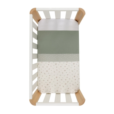 Funda nórdica para minicuna Doco Calma verde