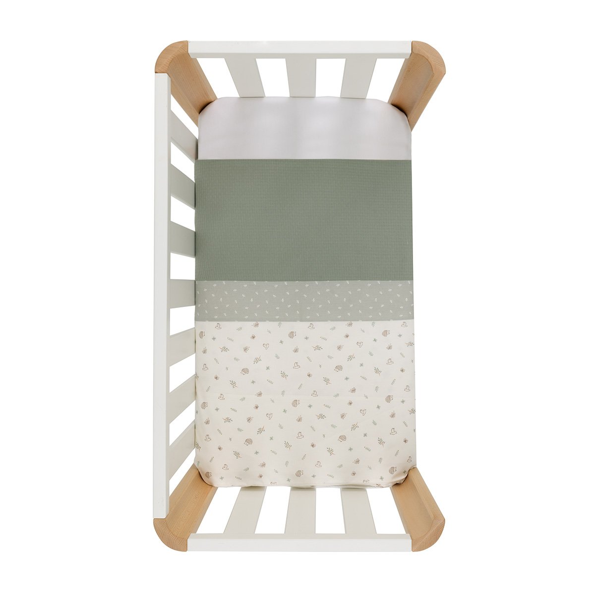 56392 Funda nórdica para minicuna Doco Calma verde - Imagen 1