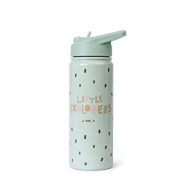 Botella térmica con pajita 500ml. Little explorers