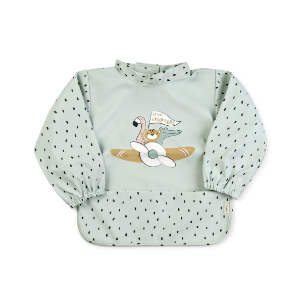 Diseño sin título Babero impermeable con mangas Little explorers - Imagen 1