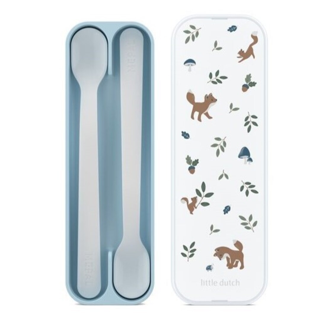 imageye___-_imgi_1_T8KY00017543 Set de dos cucharas con estuche Forest friends - Imagen 1