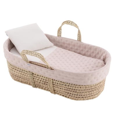 Capazo de palma Tender Blush