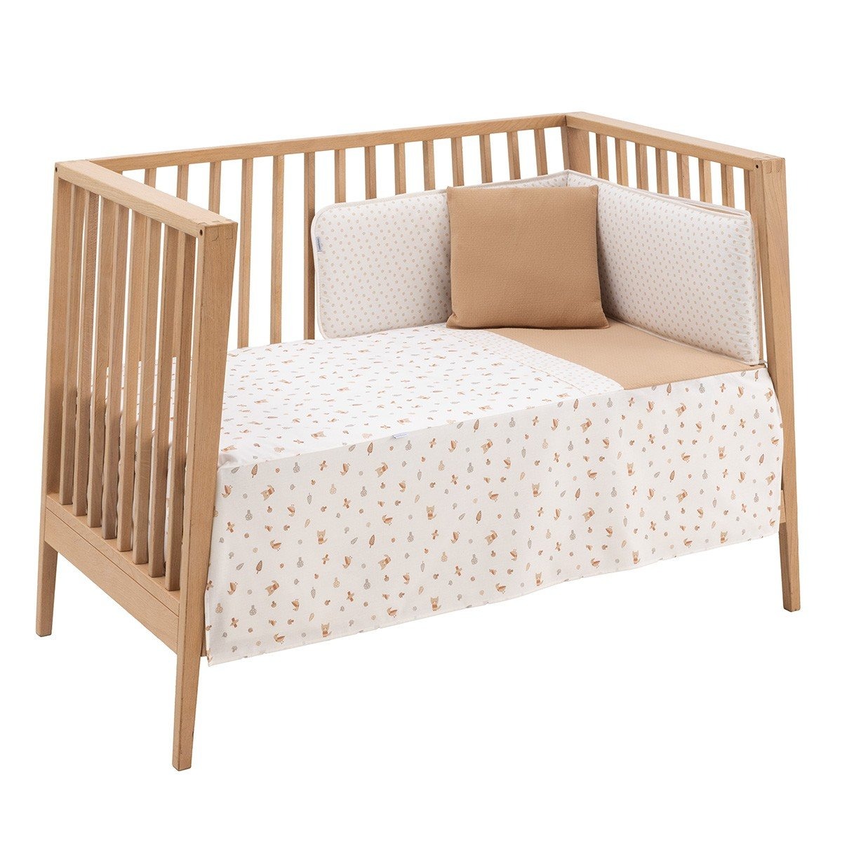 imgi_15_jgo-2-pcscolcha-i-v-cuna-60-senda-beige-60x120x3-cm Colcha con protector para cuna de 60 Senda beige - Imagen 1