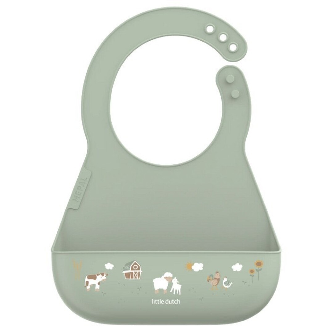 imgi_1_T8KY00017549 Babero de silicona Mio Pequeña granja - Imagen 1