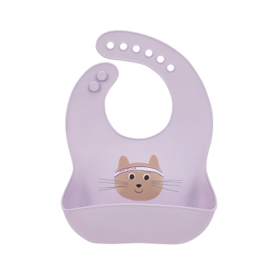 Babero de silicona Tiny Cat