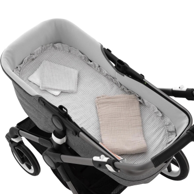 Pack colcha para capazo Polo grey