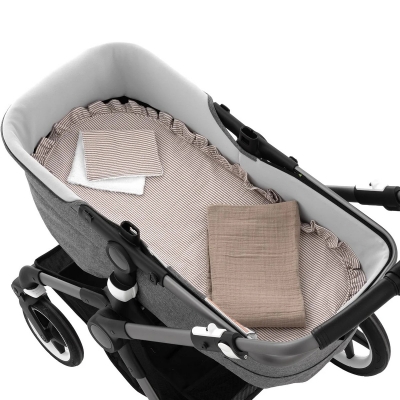 Pack colcha para capazo Candela wine