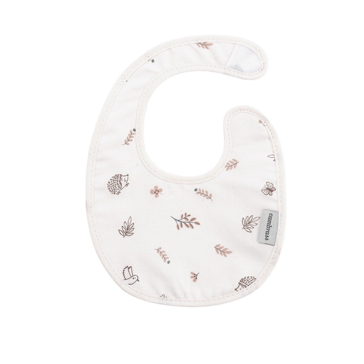 imgi_3_babero-redondo-con-velcro-calma-rosa-16x19x1-cm Babero redondo Calma rosa - Imagen 1