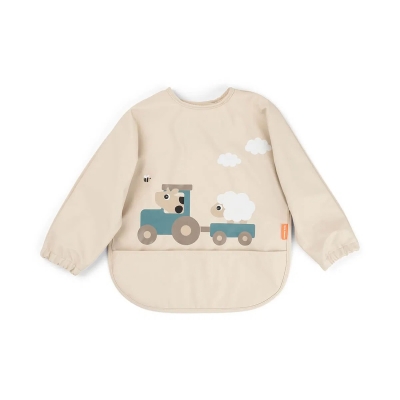 Babero con bolsillo y mangas Tiny Farm Arena
