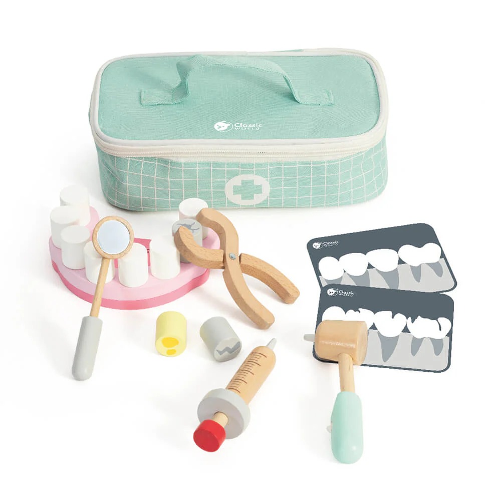imgi_42_set-de-dentista-classic-world_xe2qbxpvbnmfb256 Set de Dentista de Madera para Niños - Imagen 1