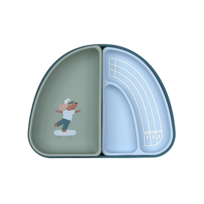 Set de platos de silicona Tiny Dog
