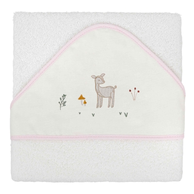 Capa de baño blanca Deer
