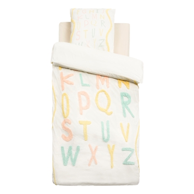 Funda nórdica infantil de cama + Cojín Alpahbet