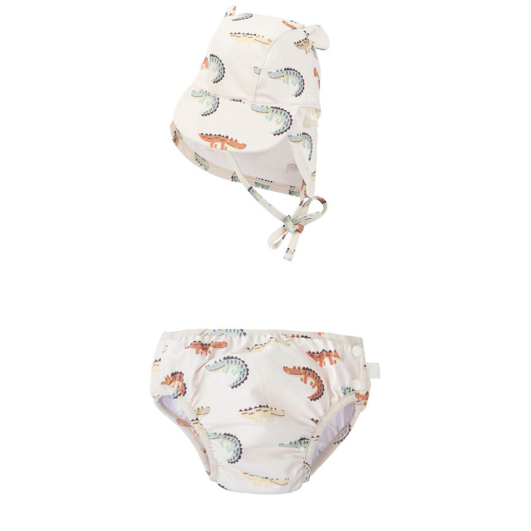 54FU00003805 Conjunto de bañador pañal y gorra 3-12 meses Caiman - Imagen 1