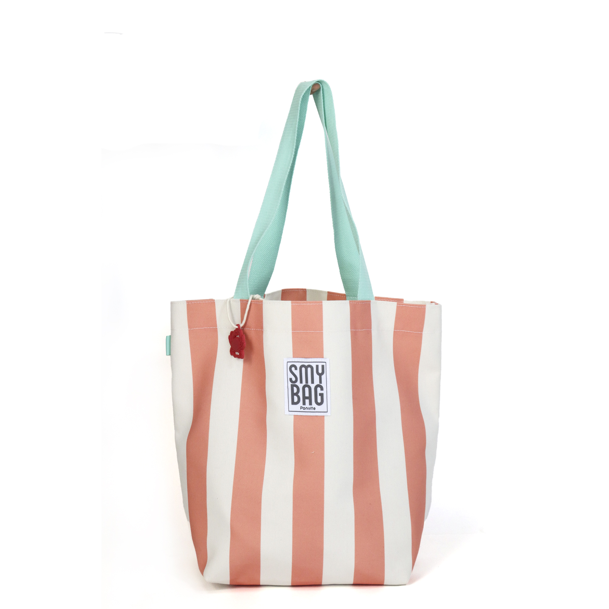62224 Bolsa de playa BeachLife individual_0020_Niveles 27 Bolsa de playa individual rayas coral - Imagen 1