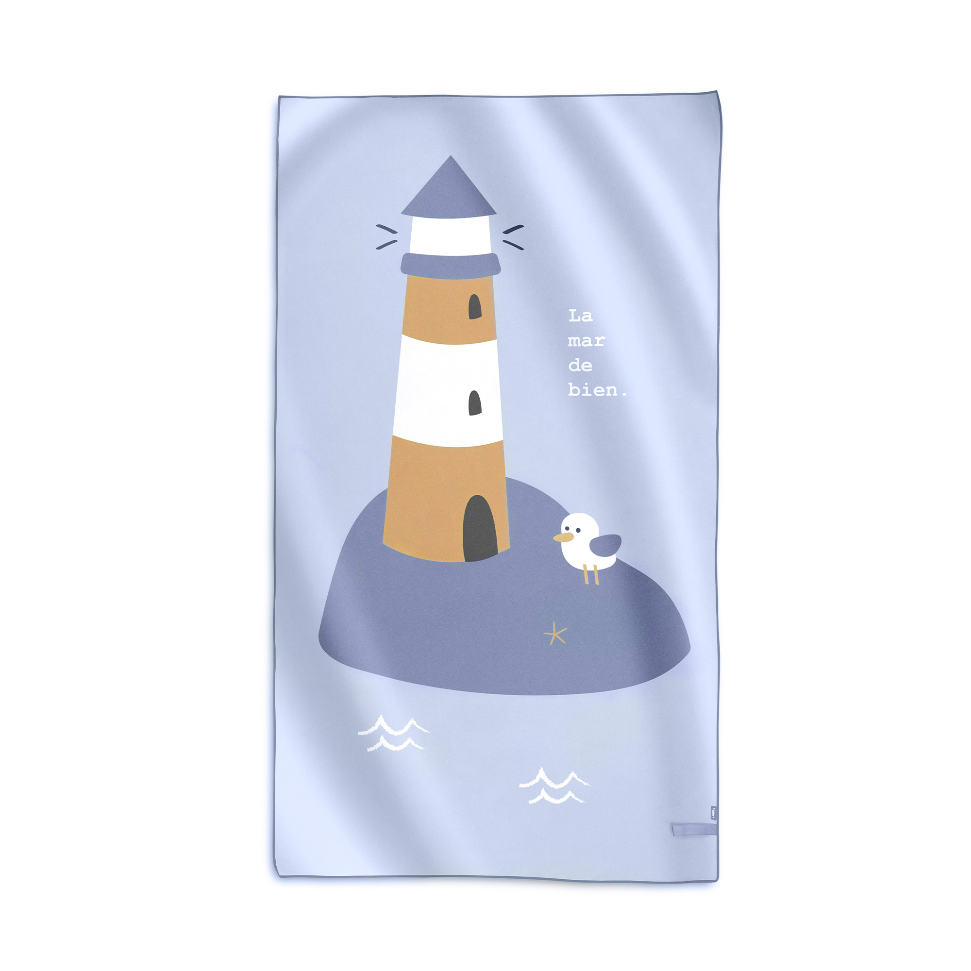 64323_A Toalla de playa infantil 90x160cm Navy Hugs - Imagen 1