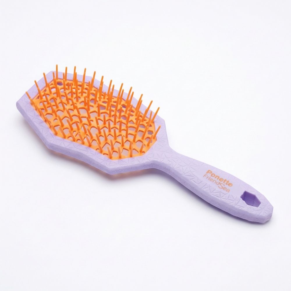 Diseño sin título (12) Cepillo desenredante secado rápido Lila y Naranja - Imagen 1