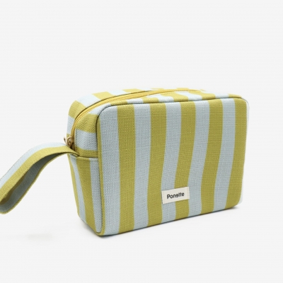 Neceser Infantil de Menorca Rayas Mostaza Ponette