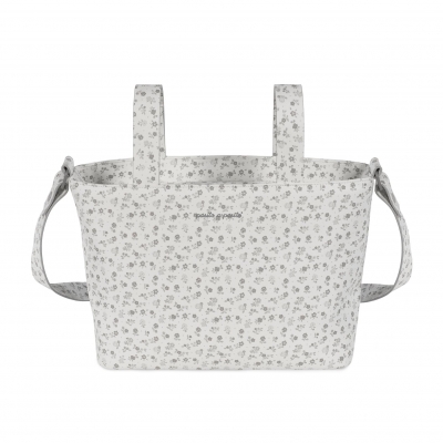 Bolso Crossbody Piel Little Bloom Flor Gris