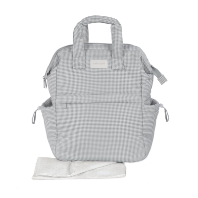 Mochila de Paseo Little Bloom Vichy Gris