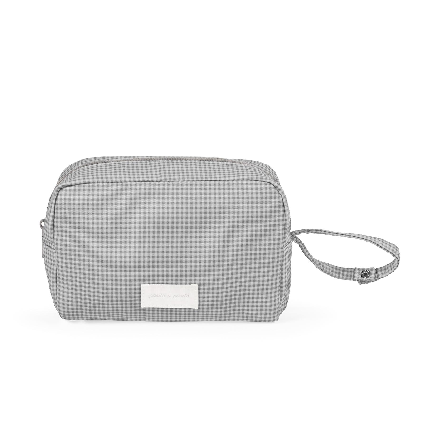 1120900611_a Neceser Little Bloom Vichy Gris - Imagen 1