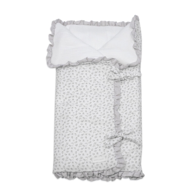 Arrullo Manta de Bebé Little Bloom Flor Gris TOG 2.5
