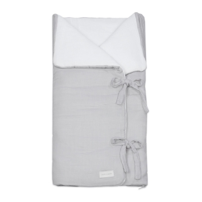 Arrullo Manta de Bebé Little Bloom Vichy Gris TOG 2.5