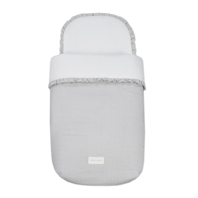 Saco Cuco y Grupo 0 Little Bloom Vichy Gris TOG 2.5