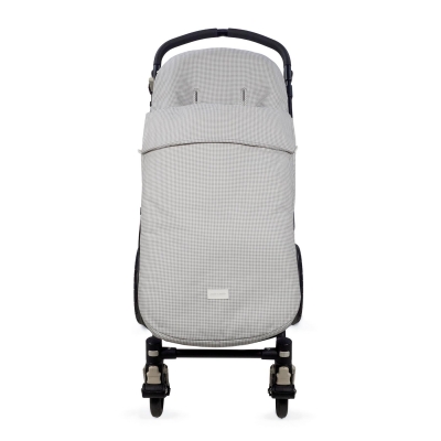 Saco de Silla Entretiempo Little Bloom Vichy Gris TOG 2.5
