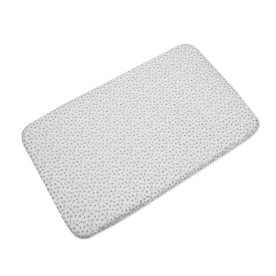 Sábana Bajera Ajustable para minicuna y Colecho Little Bloom Flor Gris